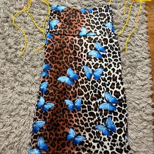 cheetah print mini dress